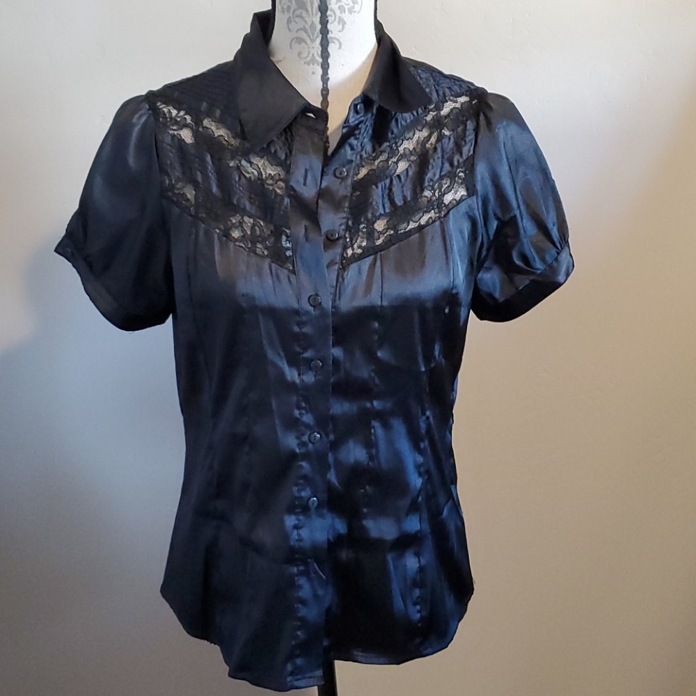 Ambiance satin blouse